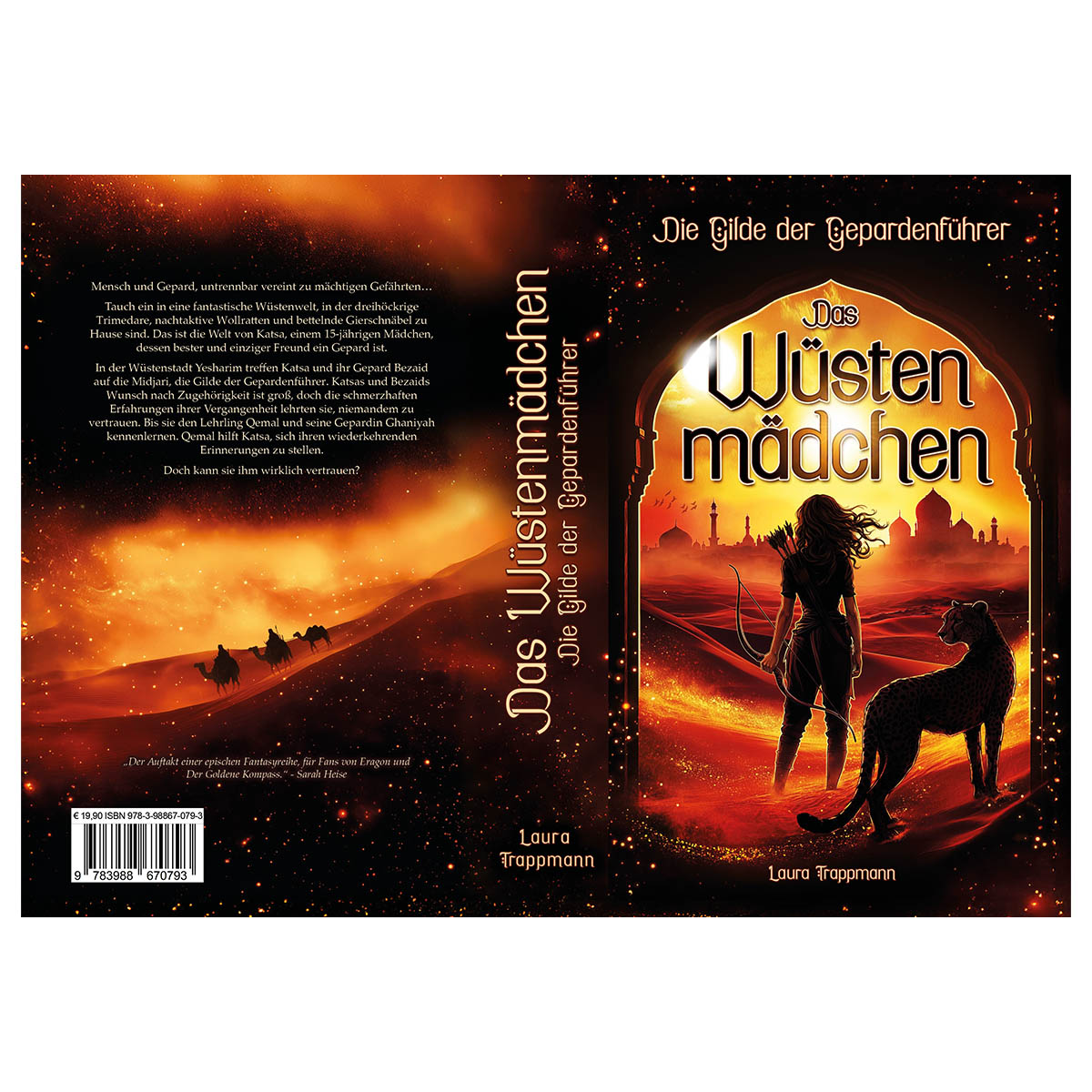 Umschlag Das Wüstenmädchen Cover mit Farbschnitt