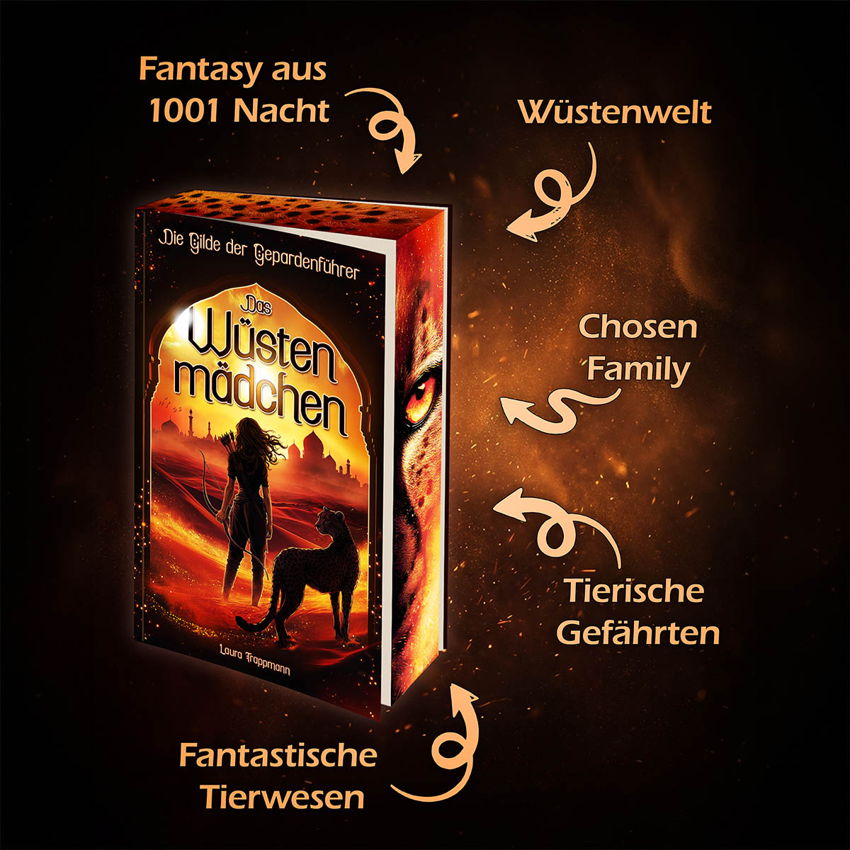 Das Wüstenmädchen Cover mit Farbschnitt